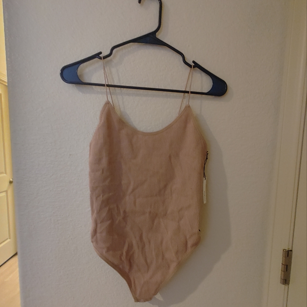 NWT Ribbed thong bodysuit